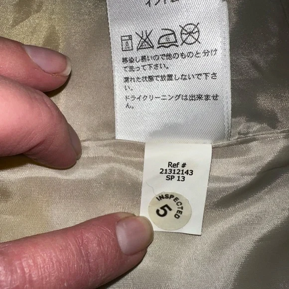 Eddie Bauer Vintage Beige and Yellow Women's Rain Jacket size XL - Picture 13 of 13